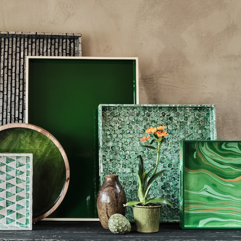 Melisseus Green Pearlescent Tiles