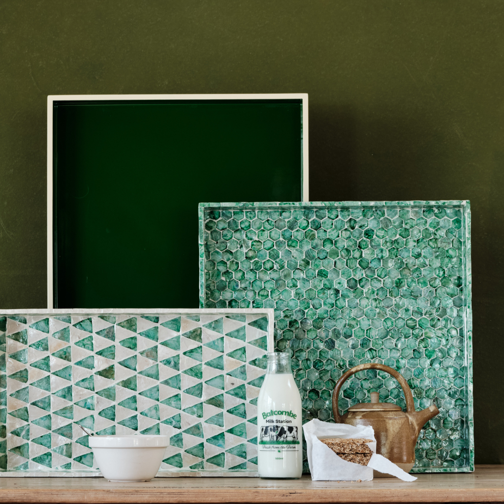 Melisseus Green Pearlescent Tiles