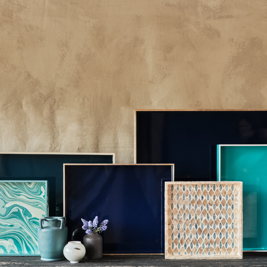 Chesca Mother of Pearl & Blue Tile