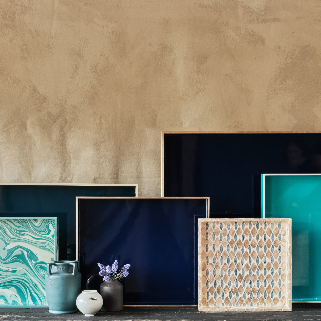 Chesca Mother of Pearl & Blue Tile