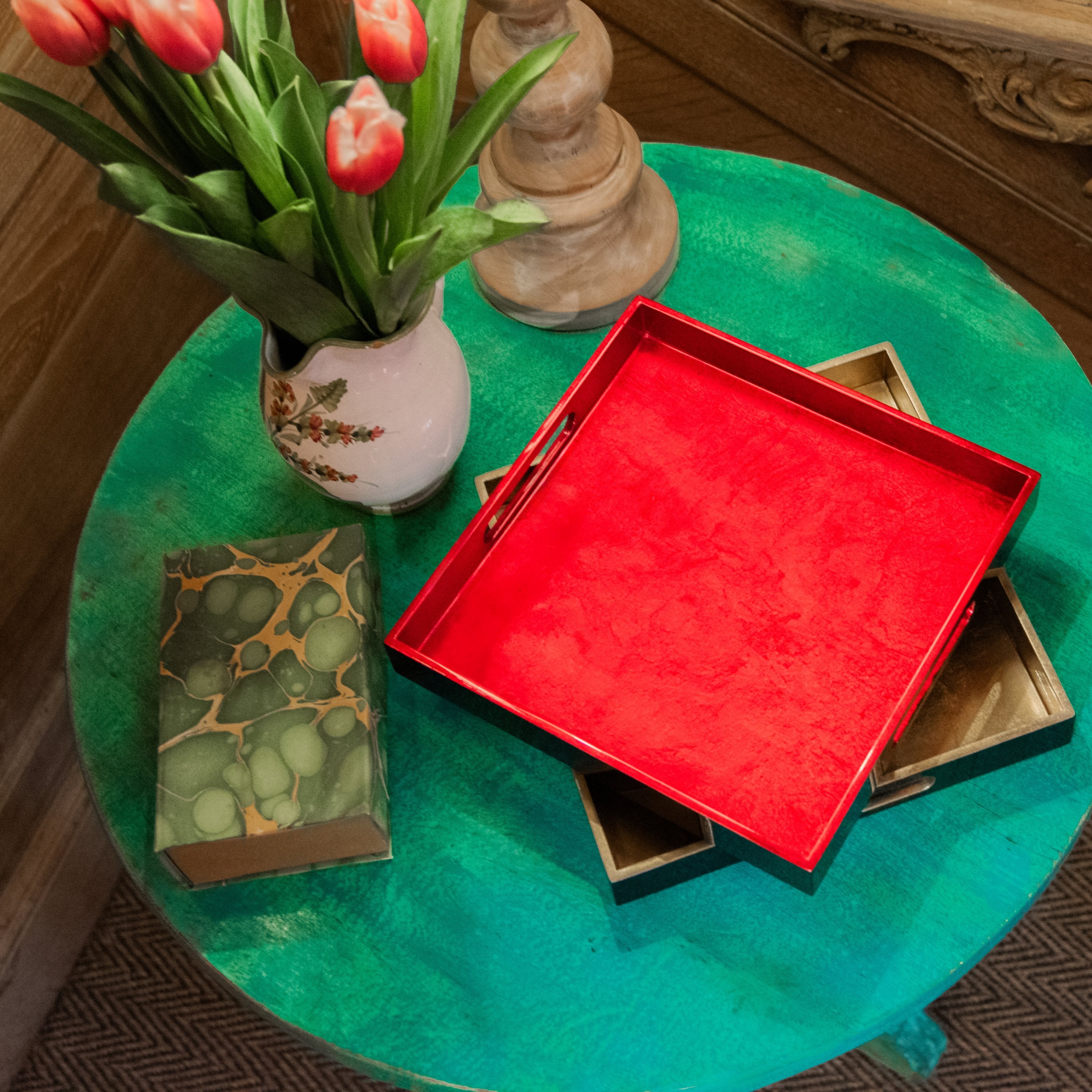 Cornelia Metallic Cherry Red