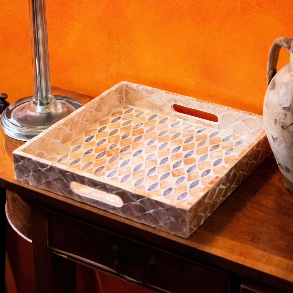 Chesca Mother of Pearl & Blue Tile