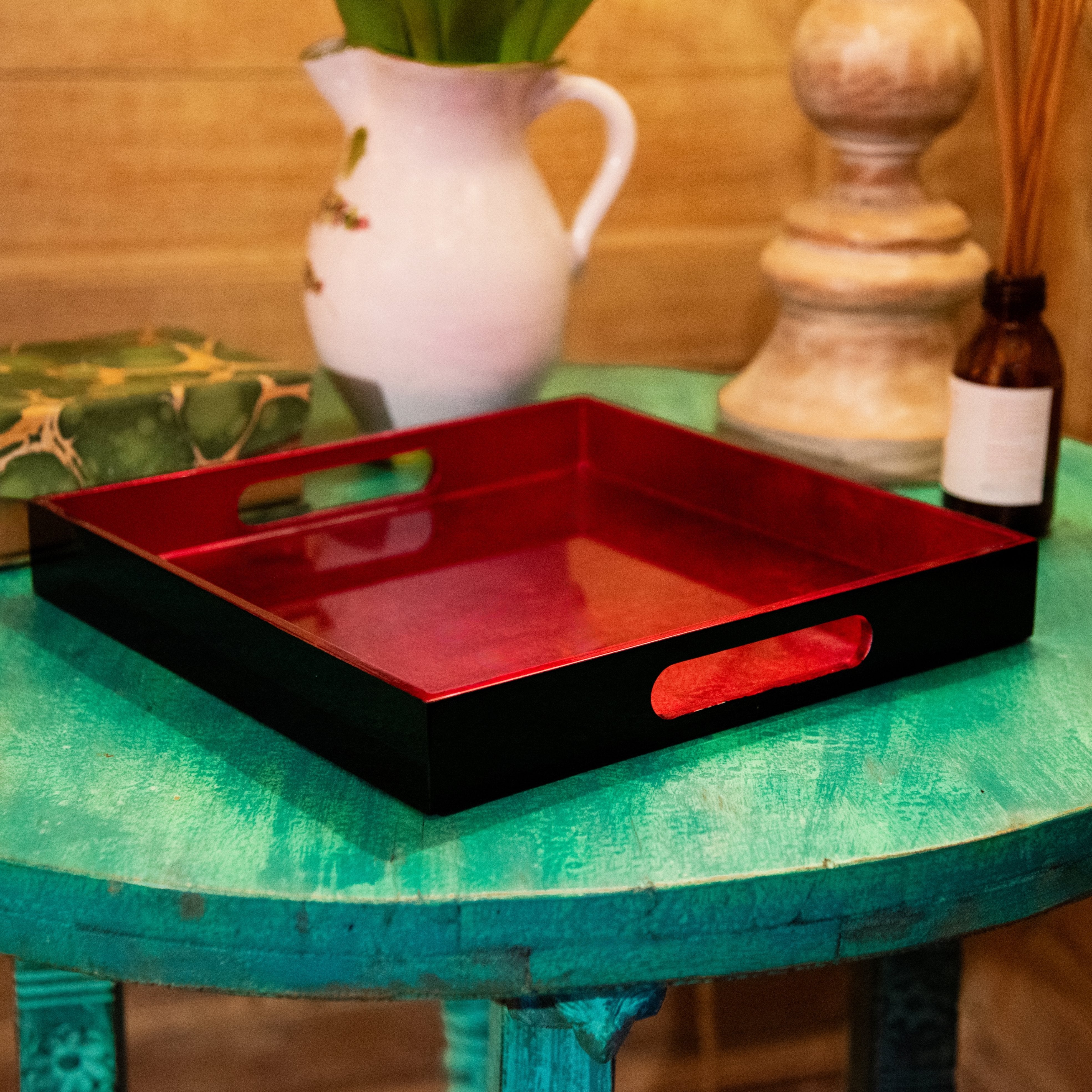 Cornelia Metallic Cherry Red